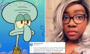 Today, we'd like to talk about the most heartbreaking, depressing, gut. 24 Year Old Woman Reveals How Cartoon Character Squidward Helped Her To Understand Depression Daily Mail Online