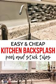 Diy Peel And Stick Backsplash Review Steps Cheap Kitchen Backsplash Diy Backsplash Diy Kitchen Backsplash