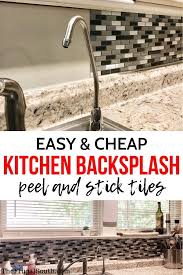Will thinset stick to painted drywall? Diy Peel And Stick Backsplash Review Steps Cheap Kitchen Backsplash Diy Backsplash Diy Kitchen Backsplash
