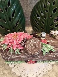 Christmas Yule Log Cake Buche De Noel Christmas Centerpiece Etsy Christmas Yule Log Yule Log Cake Log Cake