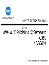 Konica minolta bizhub c280 manual. Konica Minolta Bizhub C220 C280 C360 Parts Catalog Clutch Machines