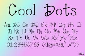For those people who are trying to find fancy letters and end up landing on actual fonts website rather than the fancy font changer website, this website could be of help to them. Cool Dots Font Arrf Designs Fontspace