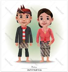 Baju adat suatu daerah biasanya diidentikkan dengan etnis mayoritas yang terdapat di daerah tersebut. Jatmika Pakaian Adat Daerah Di Indonesia Kartun Animasi Gambar Tarian