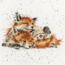 Dltk's crafts for kids how to cross stitch. Bothy Threads Afternoon Nap Cross Stitch Kit 26cm X 26cm