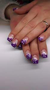 Pin By Virgie Knight On Nails Purple Nail Designs Manicure Nail Designs Purple Nail Art