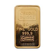 It is known to be 99.9 percent pure and thus it takes on a distinct bright yellow color. Credit Suisse 10 Gram Gold Bars Buy Credit Suisse Gold Bars Online