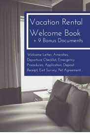 Modern Welcome Book 6 Page Vacation Home Printable Etsy Vacation Rental Rental Vacation Home