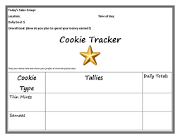 girl scout tracker worksheets teaching resources tpt