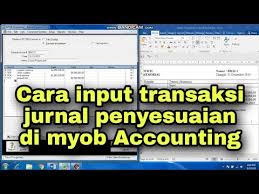 Jurnal penyesuaian dibuat setiap akhir bulan untuk akun tertentu. Cara Input Transaksi Penyesuaian Di Myob Accounting Youtube