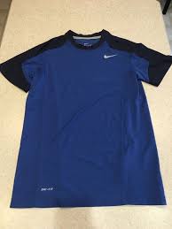 Black And Blue Nike T Shirt Boys Nike Dri Fit Short Sleeve Blue Black T Shirt Tee Youth Large Nice Fashion Clothing Shoes Access Nike Dri Fit Shorts Dri Fit T Shirts Nike Dri Fit