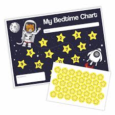 Space Cats Bedtime Chart Stickers