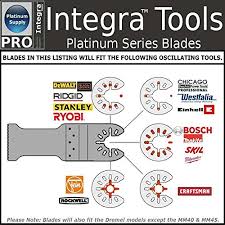 Integra Tools Platinum Series Blade One Diamond Carbide Oscillating Multitool Saws Blade For Fein Multimaster 2 3 8 Inch