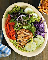 For some other delicious summer salads you may enjoy spinach strawberry salad, caramelized walnut and pear salad. Grilled Sesame Chicken Salad Frugal Hausfrau