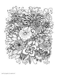 Add some nature and you have a fun coloring subject. Spring Flowers Coloring Sheets For Adults Coloring Pages Printable Com