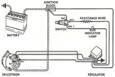 Wiring Instructions For The Early Gm Delco Remy External Regulated Alternator Schaltplan Generatoren Kfz