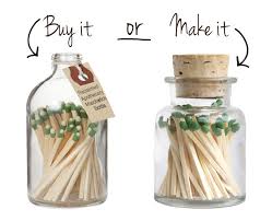Buy It Or Make It 5 Minute Diy Matchstick Jar Match Jar Diy Event Jar Diy