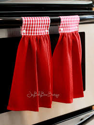 Red Gingham Towels Hanging Kitchen Towel Red Kitchen Towel Hanging Hand Towel Country Kitchen Decorativ Dish Towel Crafts Hand Towels Kitchen Towel Crafts