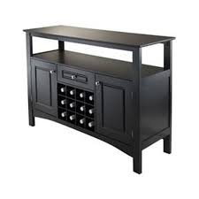 The carlton sideboard buffet, wine rack has plenty of storage and space for all your dining and entertaining needs. Dining Room Storage Buffet Sideboard Server Console Table In Black Qolture