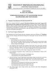 Surat pernyataan persetujuan tugas belajar program beasiswa star project. Direktorat Kemahasiswaan Institut Teknologi Bandung