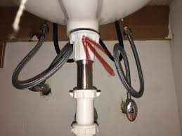 Bathroom sink leaks are usually caused by a bad drain pipe, a loose pipe connection or a leaky sink drain flange. I Can T Stop A Tail Pipe Leak After Installing In Bathroom Sink Home Improvement Stack Exchange