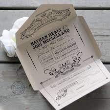 Seal And Send Wedding Invitations Trendy New Designers Quirky Wedding Invitations Kraft Wedding Invitations Vintage Wedding Invitations
