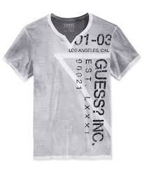 Guess Men S Wrap Around Graphic Print Logo Split Neck T Shirt T Shirts Men Macy S Custom T Shirt Printing Shirt Print Design Mens Tshirts