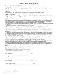Banner Purchase Agreement Lease Option Rental Agreement Templates