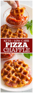 Here's how to make an easy keto pizza chaffle recipe using a mini waffle maker and a delicious keto bread recipe! Pizza Chaffle The Girl Who Ate Everything
