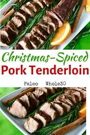 I use just enough to flavor the pork along with the reserved juices of the pork and serve the extra bbq sauce on the side. Christmas Spiced Pork Tenderloin Paleo Gluten Free Guy