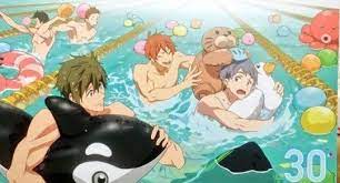 poolside fun with makoto momo and ai free anime free iwatobi free iwatobi swim club