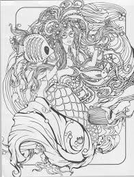 Download, color, and print these mermaid coloring pages for free. Printable Coloring Pages For Adults Mermaids Real