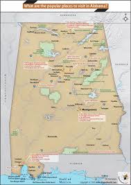 It borders tennessee in the north along the 35th parallel north, and florida in the south, a small lobe of alabama's southwestern land reaches the gulf of mexico. What Are The Popular Places To Visit In Alabama Answers