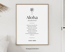 Aloha Poster I Printable Poster HD I INSTANT DOWNLOAD I Hawaiian Poem I  Wall Art - Etsy