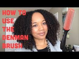 How To Use The Denman Brush For Curl Definition Denman Brush Natural Hair Brush Curl Definition