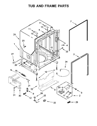 Whirlpool kitchenaid kdte204ess dishwasher oem dishrack marcone. Kitchenaid Dishwasher Partswarehouse