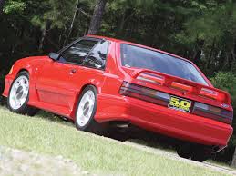 Image result for Bright Red 1991 Mustang