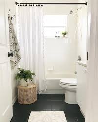 Cheap French Decor Saleprice 46 In 2020 Black Tile Bathrooms Black Bathroom Floor Painted Bathroom Floors