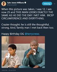May your best wishes come true. Tyler James Williams Wishes Terry Crews Happy Birthday 9gag