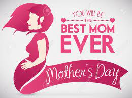 Thank you for overloading me with your unselfish love. Happy Pregnant Woman Fondling Her Belly With A Ribbon And Greeting Message For Mother S Day Royalty Free Cliparts Vectors And Stock Illustration Image 70672497