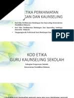 <b>kod etika ini tidak seharusnya digunakan sebagai instrumen untuk menyekat peluang dan kebebasan kaunselor dalam mengamalkan khidmat kaunseling. Kod Etika Kaunselor