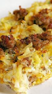 Place the sausage evenly over the hash browns and pour the eggs over top. Sausage Hash Brown Breakfast Casserole Breakfast Brunch Recipes Hashbrown Breakfast Casserole Sausage Hashbrown Breakfast Casserole