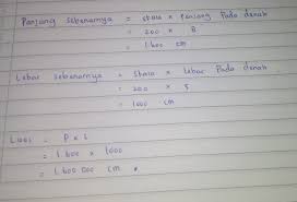 Maybe you would like to learn more about one of these? Skala Denah 1 200 Panjang Rumah Pada Denah 8 Cm Lebar Rumah Pada Denah 5 Cm Tentukanlah Luas Rumah Brainly Co Id