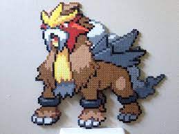 Entei Perler Perler Beads Perler Bead Art Pokemon Bead