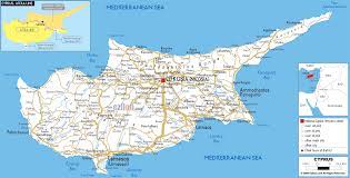 Cipru o insula mirifica din mediterana. Detailed Clear Large Road Map Of Cyprus Ezilon Map