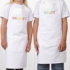 These chef's hats and caps comes with adjustable elastic and braids to tie at back. Personalized Aprons Chef Hats For Kids Stencil Name