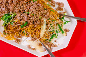 Chinese Pan Fried Noodle With Pork Kiyafries Recipe Pork Recipes Pan Fried Noodles Dim Sum Recipes