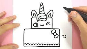 Non seulement le dessin, mais. Comment Dessiner Un Gateau Licorne Kawaii Youtube Dessin Gateau Anniversaire Comment Dessiner Une Licorne Dessin Anniversaire