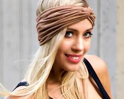 Suede Turban Headband, Women's Headband, Boho Chic Camel Beige Head Wrap,  Hair Scarf, Leather Hair Accessory, Vegan Leather Accessory