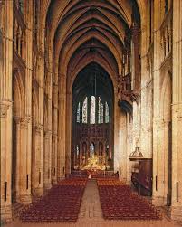 60 Chartres Cathedral France Interior Original Construction 1145 1155 Reconstructed 1194 1220c E Limestone Staine Chartres Cathedral Gothic Architecture
