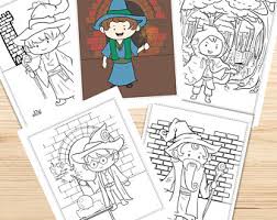 Free printable wizard coloring pages. Wizard Coloring Page Etsy